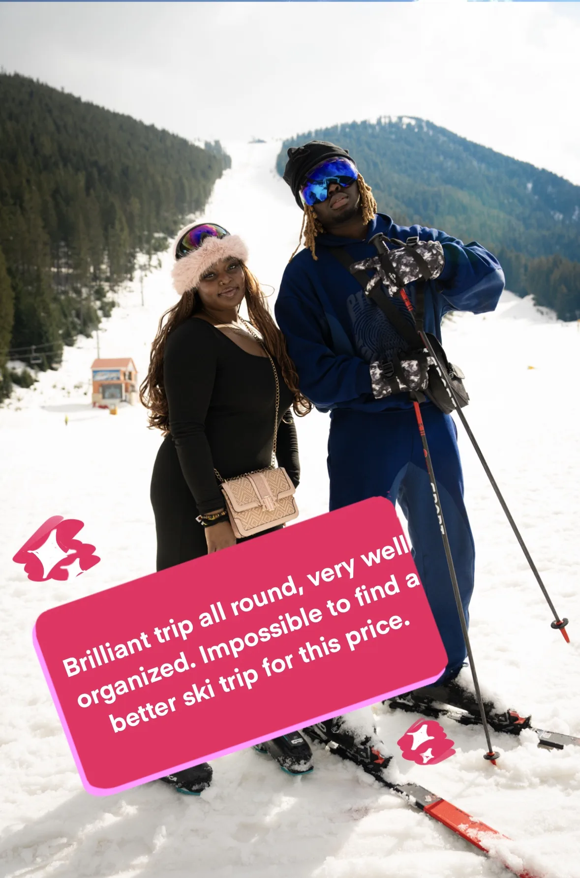 Trakia Trips guests on the slopes